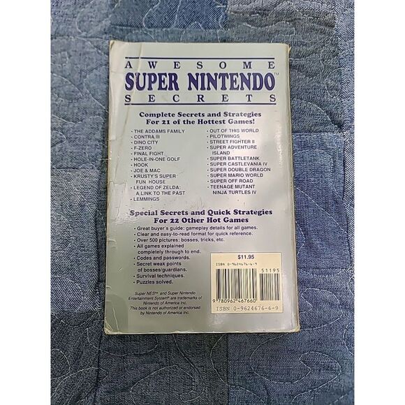Awesome Super Nintendo Secrets 1993 Video Game Zelda Steet Fighter Mario Turtles - Picture 2 of 6